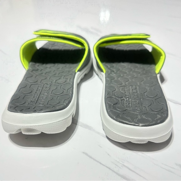 NWOT Skechers Gray Green Lightweigh Women’s Comfy Slip On Velcro Slipper Sz 5 - Picture 6 of 11